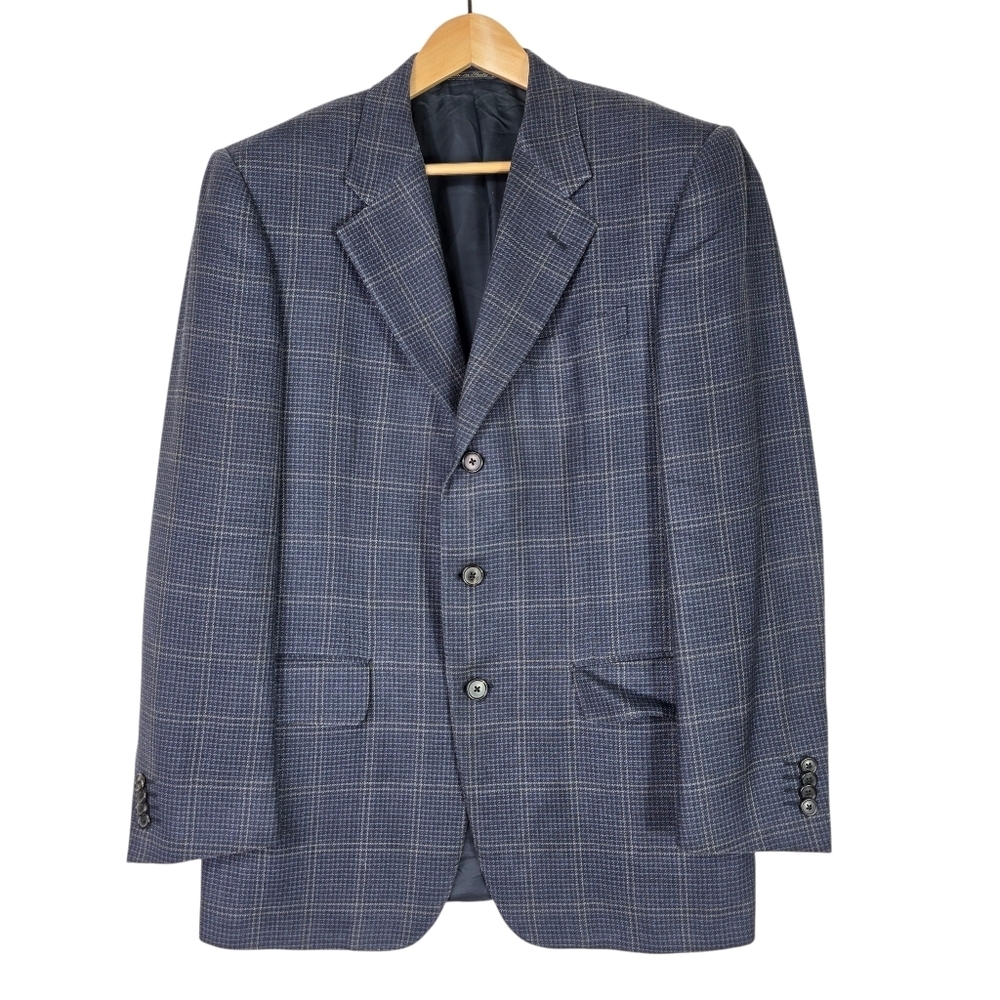 Corneliani  plaid  silk /wool extrafine Blazer